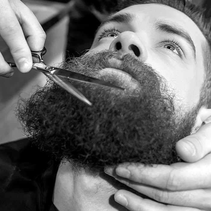 Beard trim at Original Barbershop in the East Village